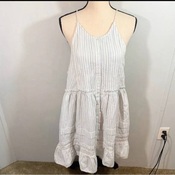 NWT $128 Free People Desert Days Sleeveless Striped Minidress Size L - Picture 6 of 14